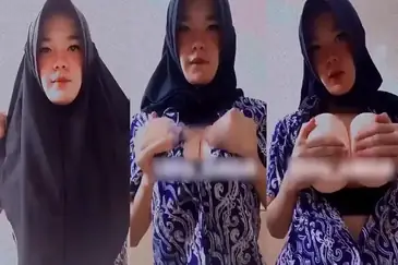 Bokep Hijab Ukhty Nabilah Toge Remas Toket Viral