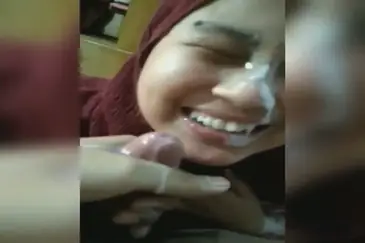 Muka Cewek Jilbab Coklat Kena Croot Skandal HD Lumer
